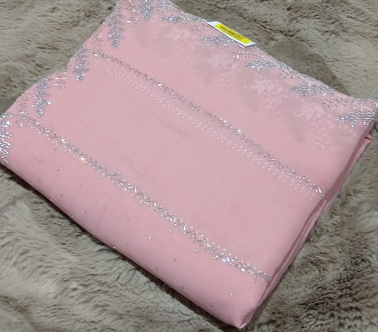 Designer Fancy Chiffon Saree – 5 Pcs Set | M.R. Saree Emporium