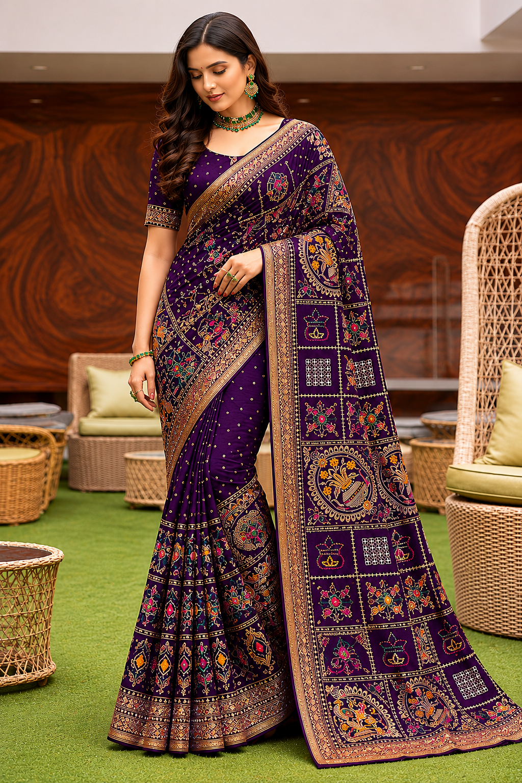 Heavy Embroidery Traditional Saree Set Of 5 Colors – Designer Festival Wear Collection-M.R. Saree Emporium