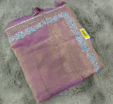 Fancy Fendy Satin Saree with Designer Border – 6 Pcs Set Premium Party Wear M.R. Saree Emporium