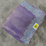 Fancy Fendy Fabric Saree with Heavy Designer Border Work – 5 Pcs Set -Party & Festive Wear -M.R. Saree Emporium