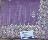 Elegant Fancy Silk Saree with Embroidered Border 4 Pcs Set M.R. Saree Emporium