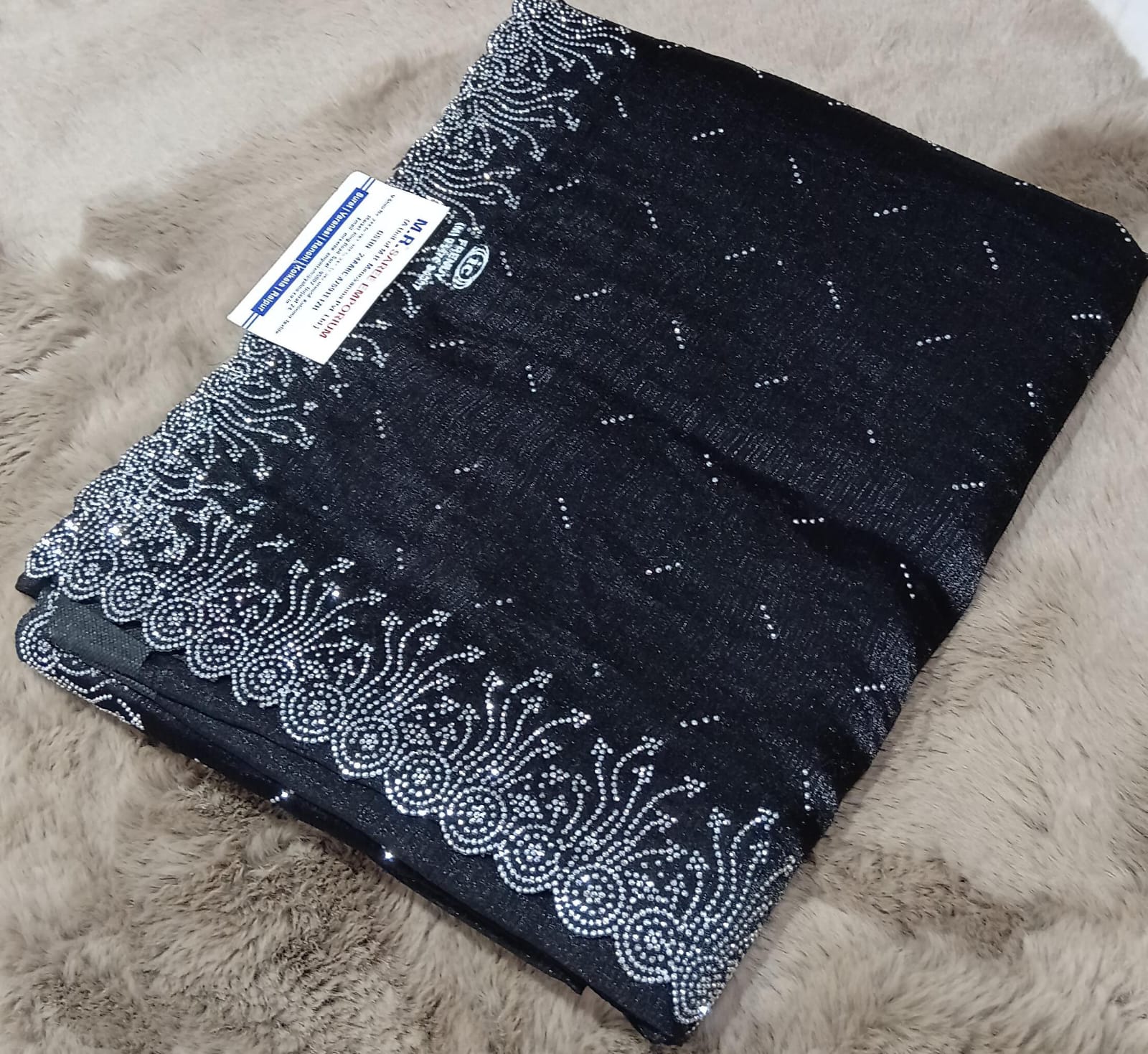 Jimmy Choo Fancy Fabric with Stylish Border 6 Pcs Set-M.R. Saree Emporium