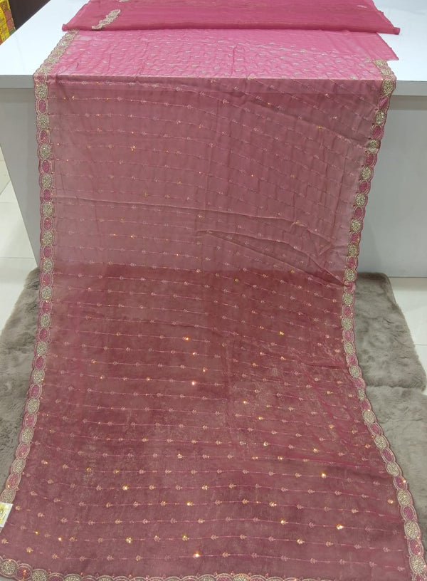 Simmar Fancy Pink Chiffon Saree – M.R. Saree Emporium