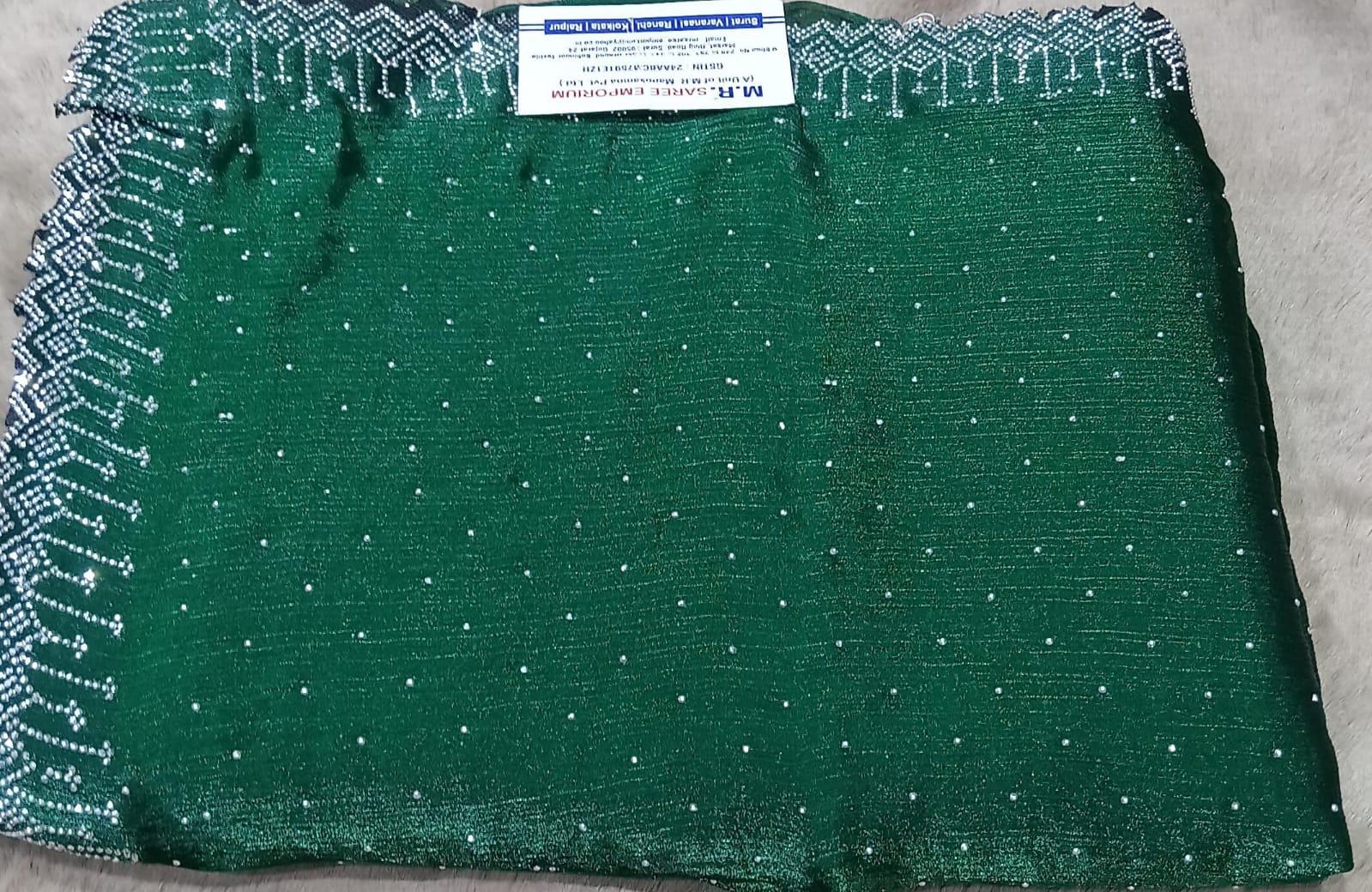 Jimmy Choo Fancy Fabric with Stylish Border 5 Pcs Set-M.R. Saree Emporium