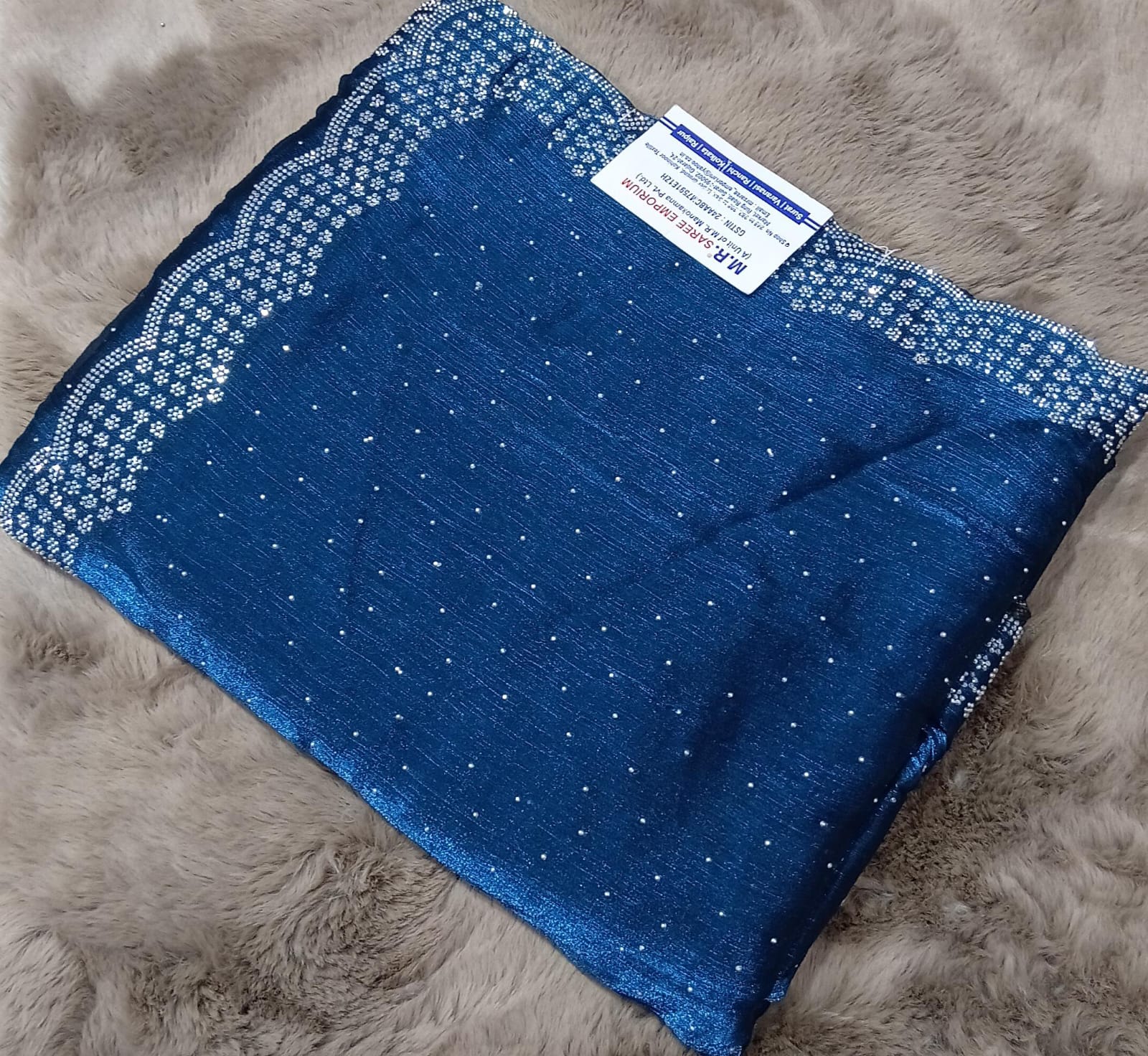 Jimmy Choo Fancy Fabric with Stylish Border -M.R. Saree Emporium