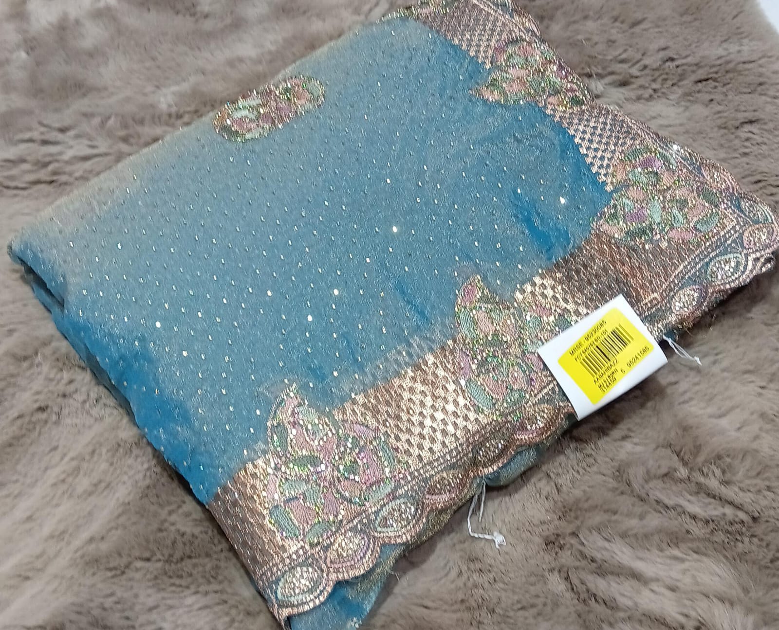 Designer Fancy Simmar Chiffon Saree – 5 Pcs Set | M.R. Saree Emporium