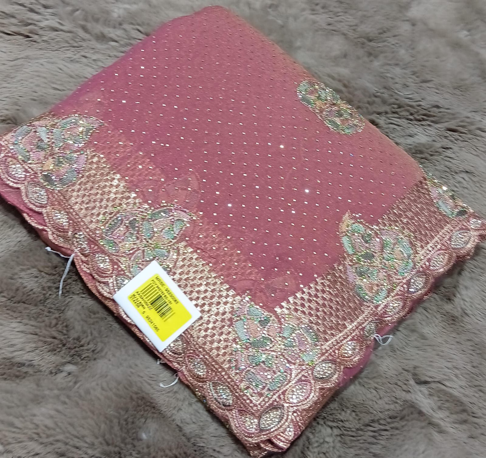 Designer Fancy Simmar Chiffon Saree – 5 Pcs Set | M.R. Saree Emporium