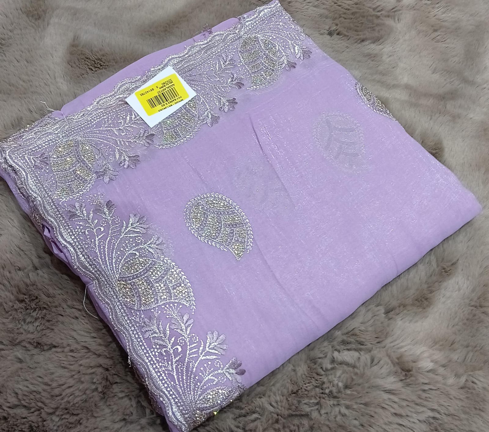 Designer Fancy Fendy Saree with Elegant Embroidery 5 pcs set – M.R. Saree Emporium