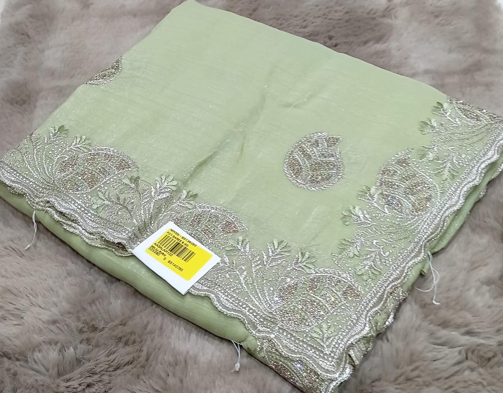Designer Fancy Fendy Saree with Elegant Embroidery 5 pcs set – M.R. Saree Emporium