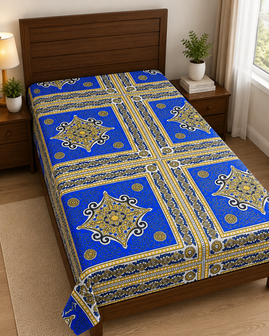 Floral Printed Bedsheet - Stylish Modern Bedroom Collection