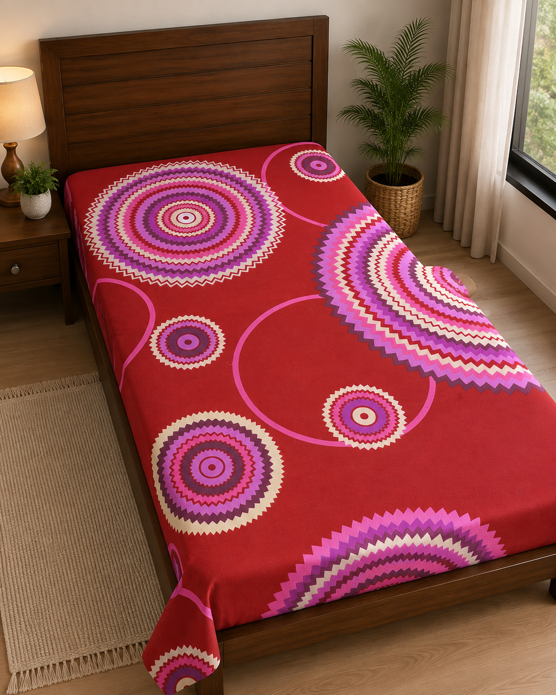 Floral Printed Bedsheet - Stylish Modern Bedroom Collection