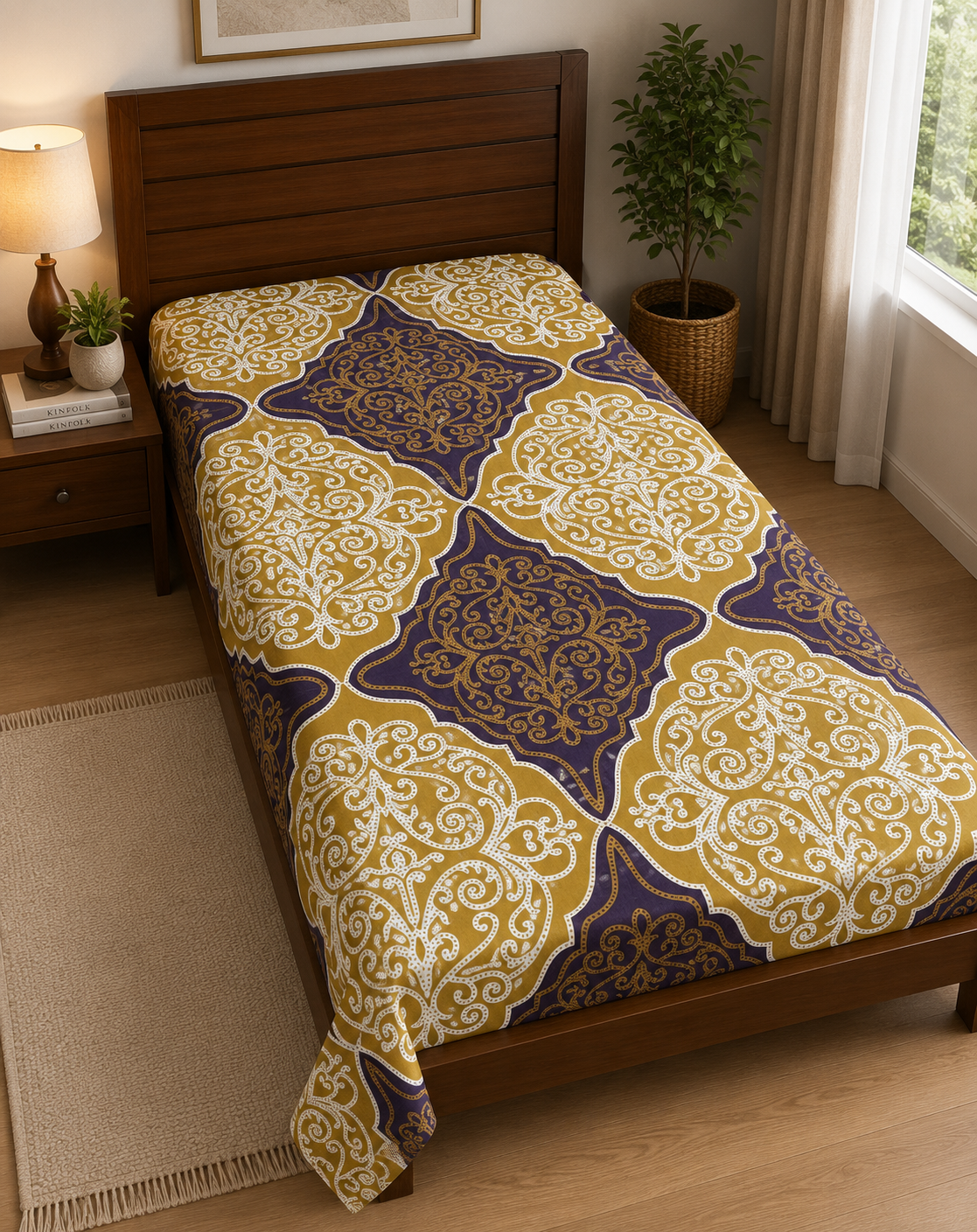 Floral Printed Bedsheet - Stylish Modern Bedroom Collection