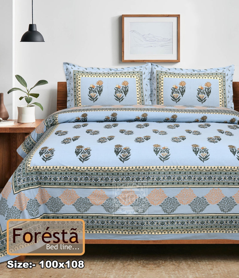 Foresta Double Bed Bedsheet-17