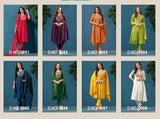 GANGA Designer Chanderi Kurta Set - 8 Pcs Set