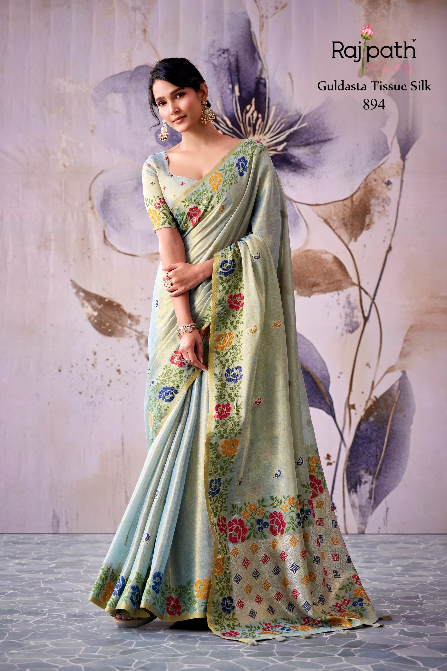 Designer Tissue Silk Saree - Festive & Wedding Wear