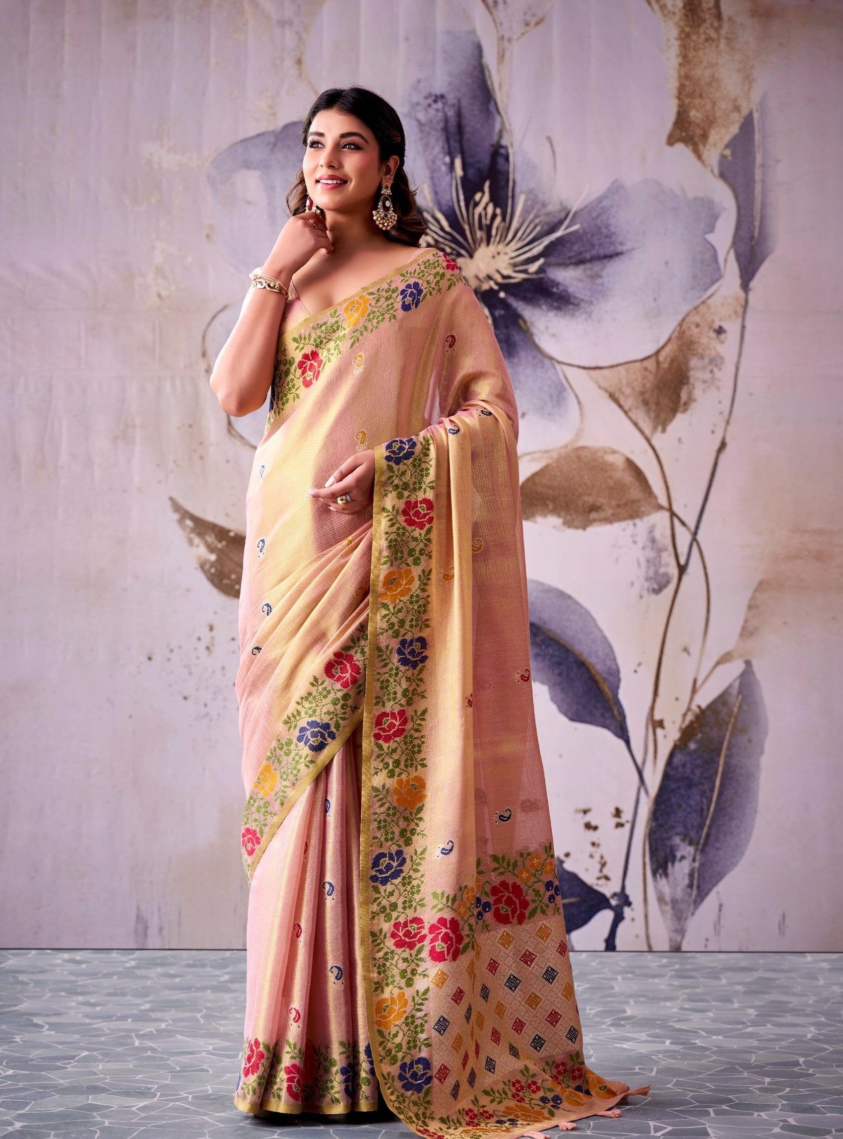 Designer Tissue Silk Saree - Festive & Wedding Wear