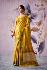 RajPath Fabrics GULDASTA 6 Pcs Set Tissue Silk Saree