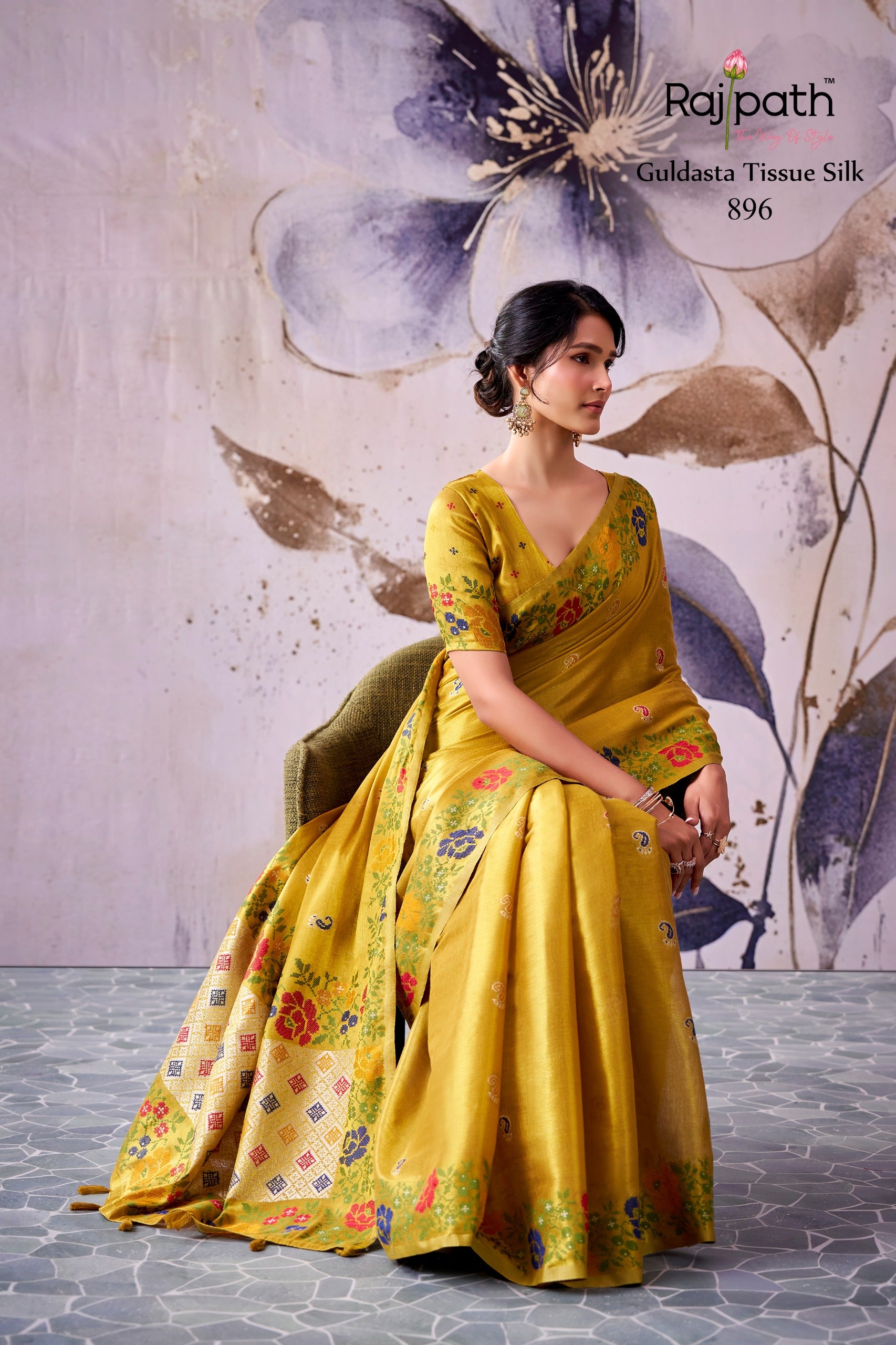 Designer Tissue Silk Saree - Festive & Wedding Wear