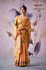 RajPath Fabrics GULDASTA 6 Pcs Set Tissue Silk Saree