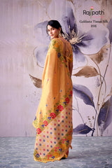RajPath Fabrics GULDASTA 6 Pcs Set Tissue Silk Saree