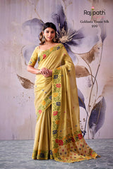 RajPath Fabrics GULDASTA 6 Pcs Set Tissue Silk Saree