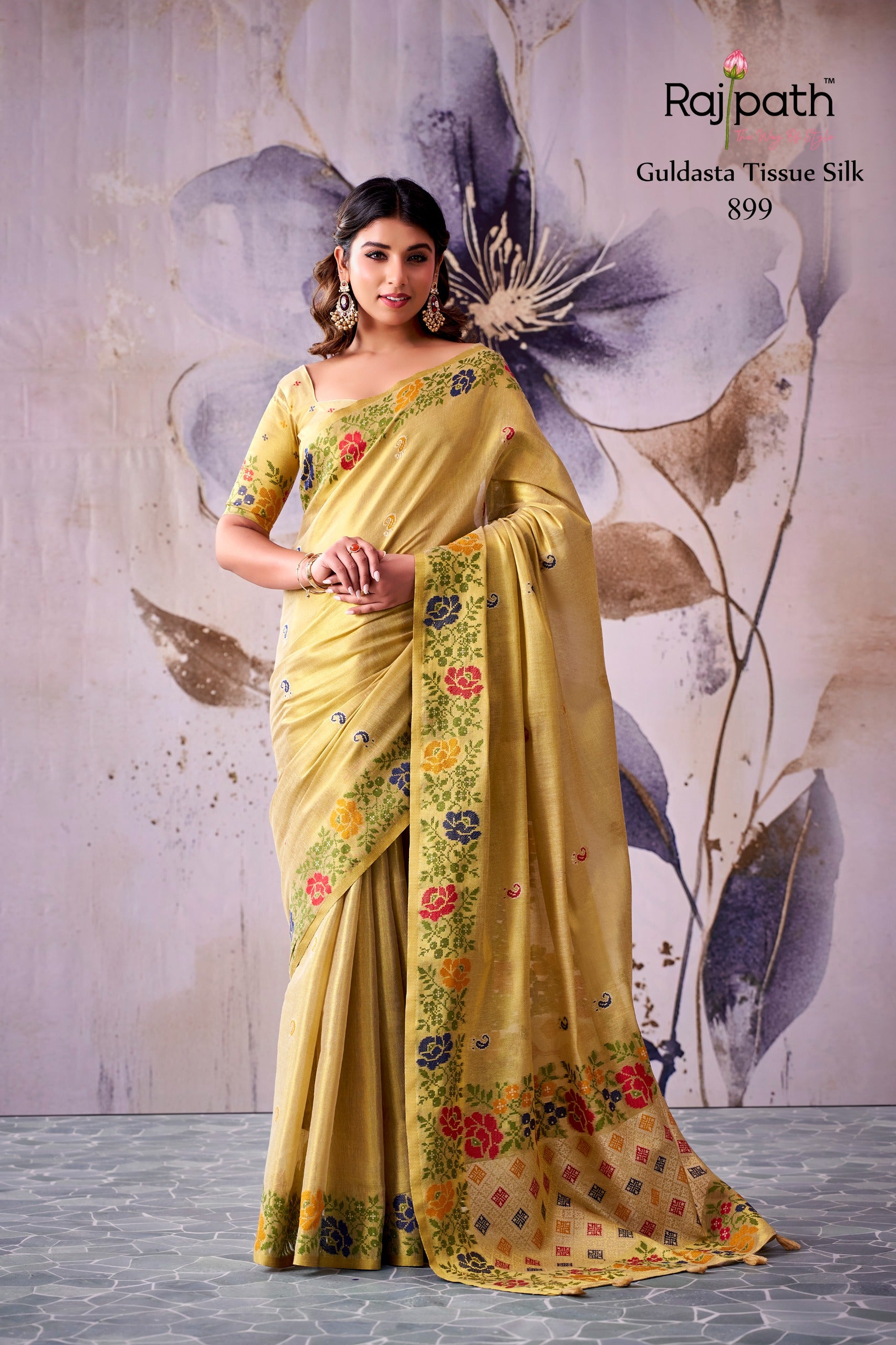 Designer Tissue Silk Saree - Festive & Wedding Wear