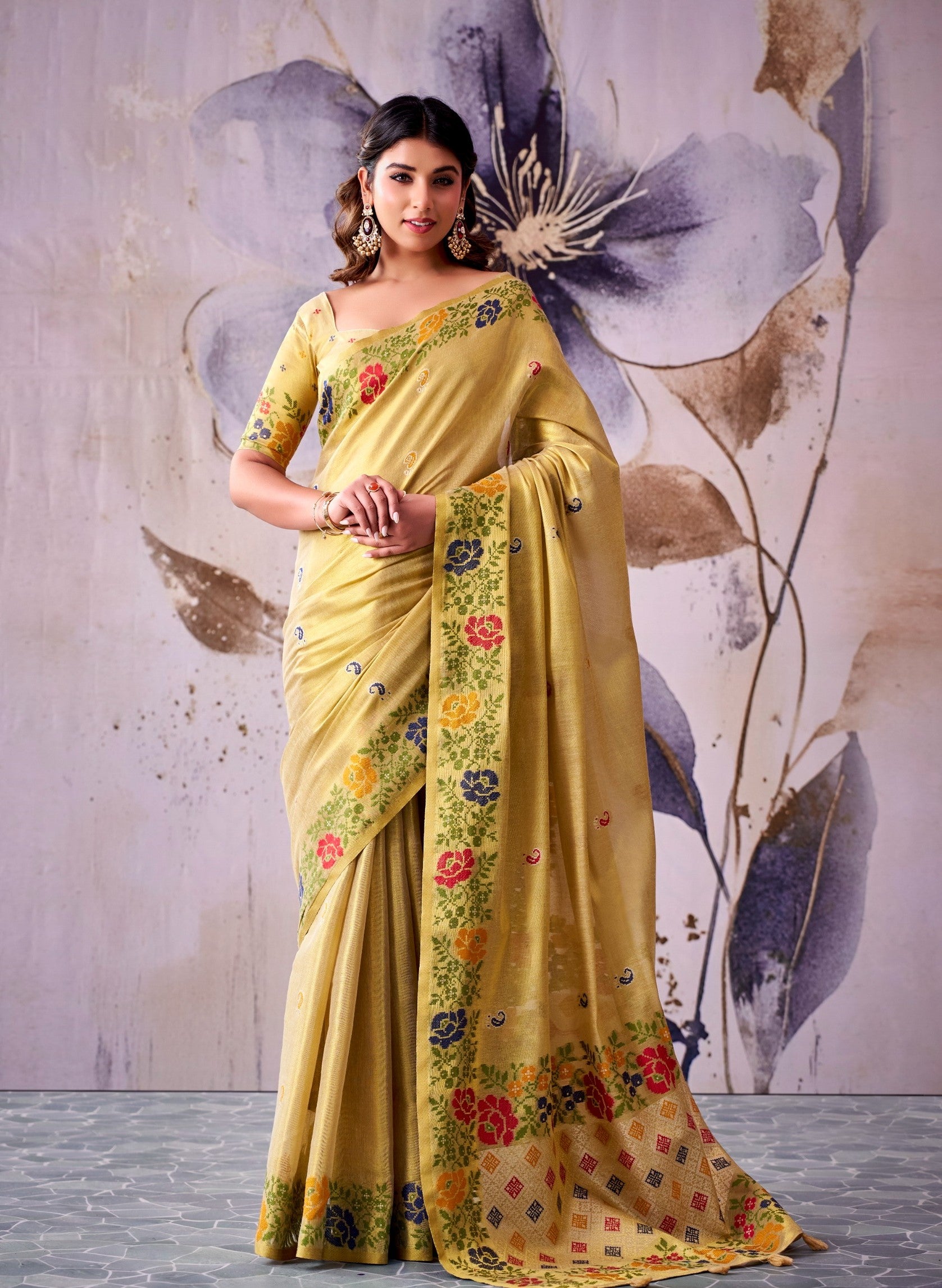 Designer Tissue Silk Saree - Festive & Wedding Wear