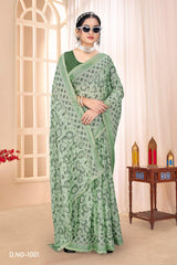 Gajani Printed Saree Collection – 6 Pcs Set-Women Daily & Office Wear Sarees – M.R. Saree Emporium