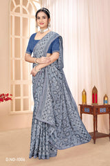 Gajani Printed Saree Collection – 6 Pcs Set-Women Daily & Office Wear Sarees – M.R. Saree Emporium