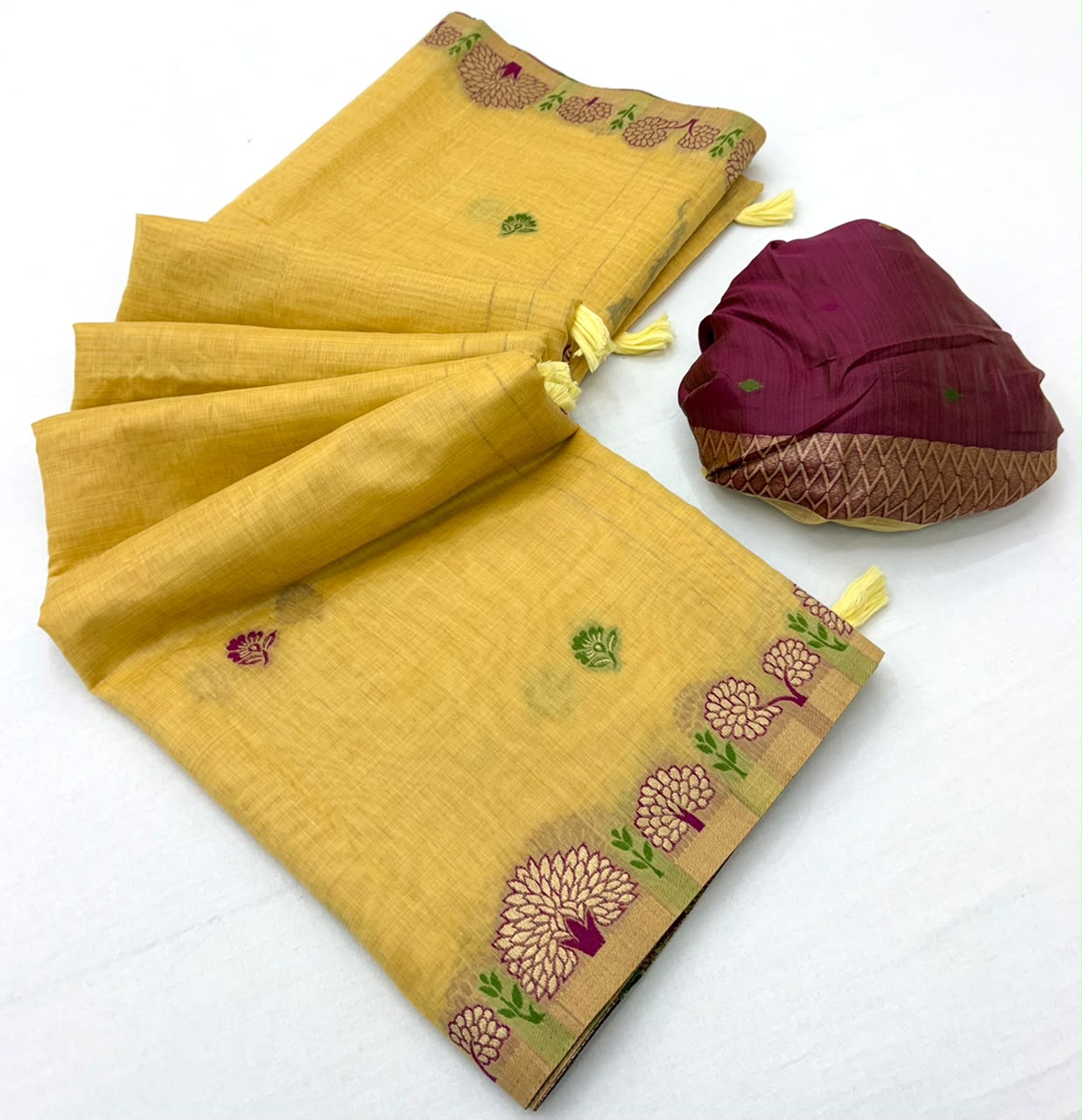 RajYog RajMata Hansini Soft Chanderi Silk Saree - Pallu Weaving
