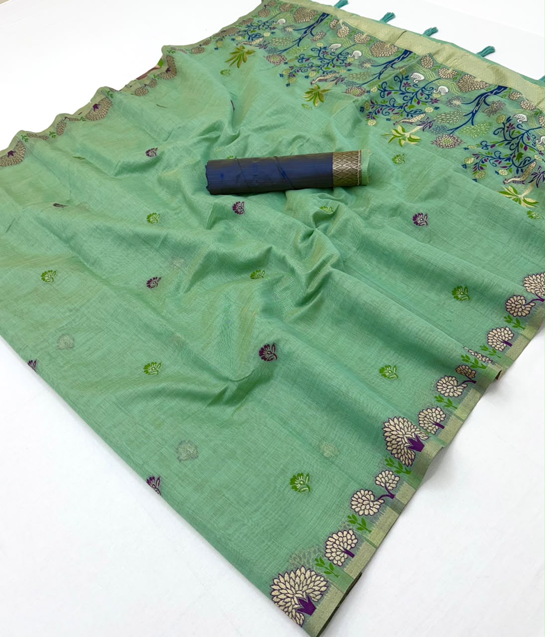 RajYog RajMata Hansini Soft Chanderi Silk Saree - Pallu Weaving