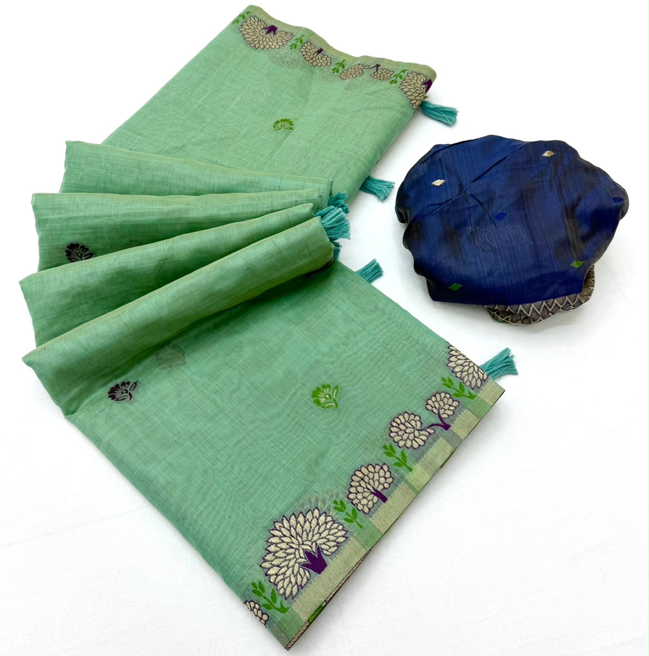 RajYog RajMata Hansini Soft Chanderi Silk Saree - Pallu Weaving