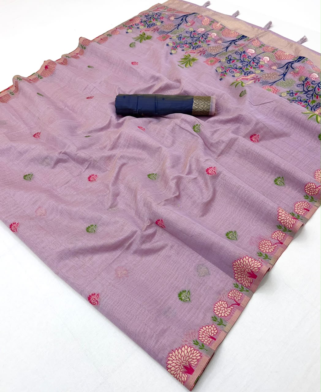 RajYog RajMata Hansini Soft Chanderi Silk Saree - Pallu Weaving