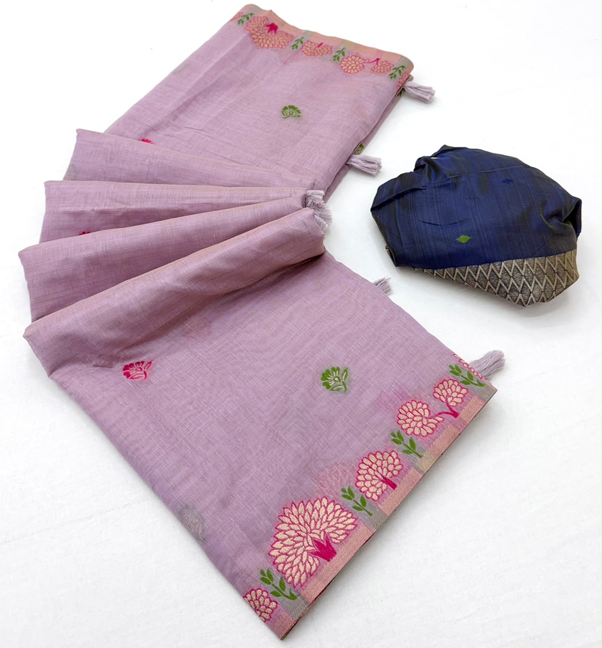 RajYog RajMata Hansini Soft Chanderi Silk Saree - Pallu Weaving