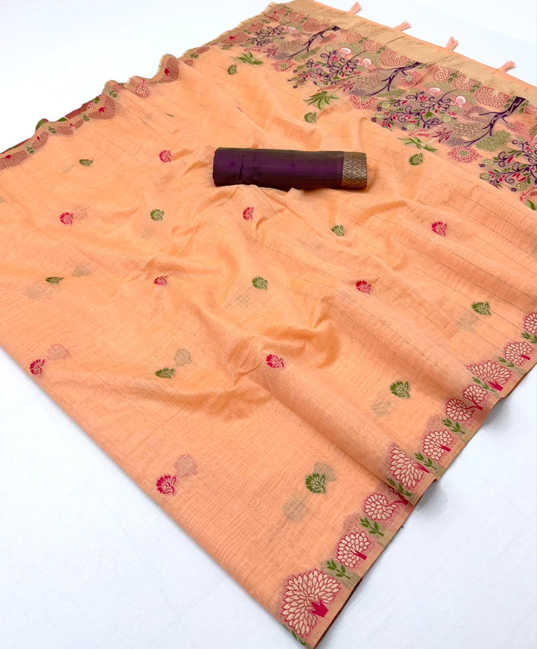 RajYog RajMata Hansini Soft Chanderi Silk Saree - Pallu Weaving