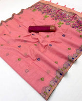 RajYog RajMata Hansini Soft Chanderi Silk Saree - Pallu Weaving