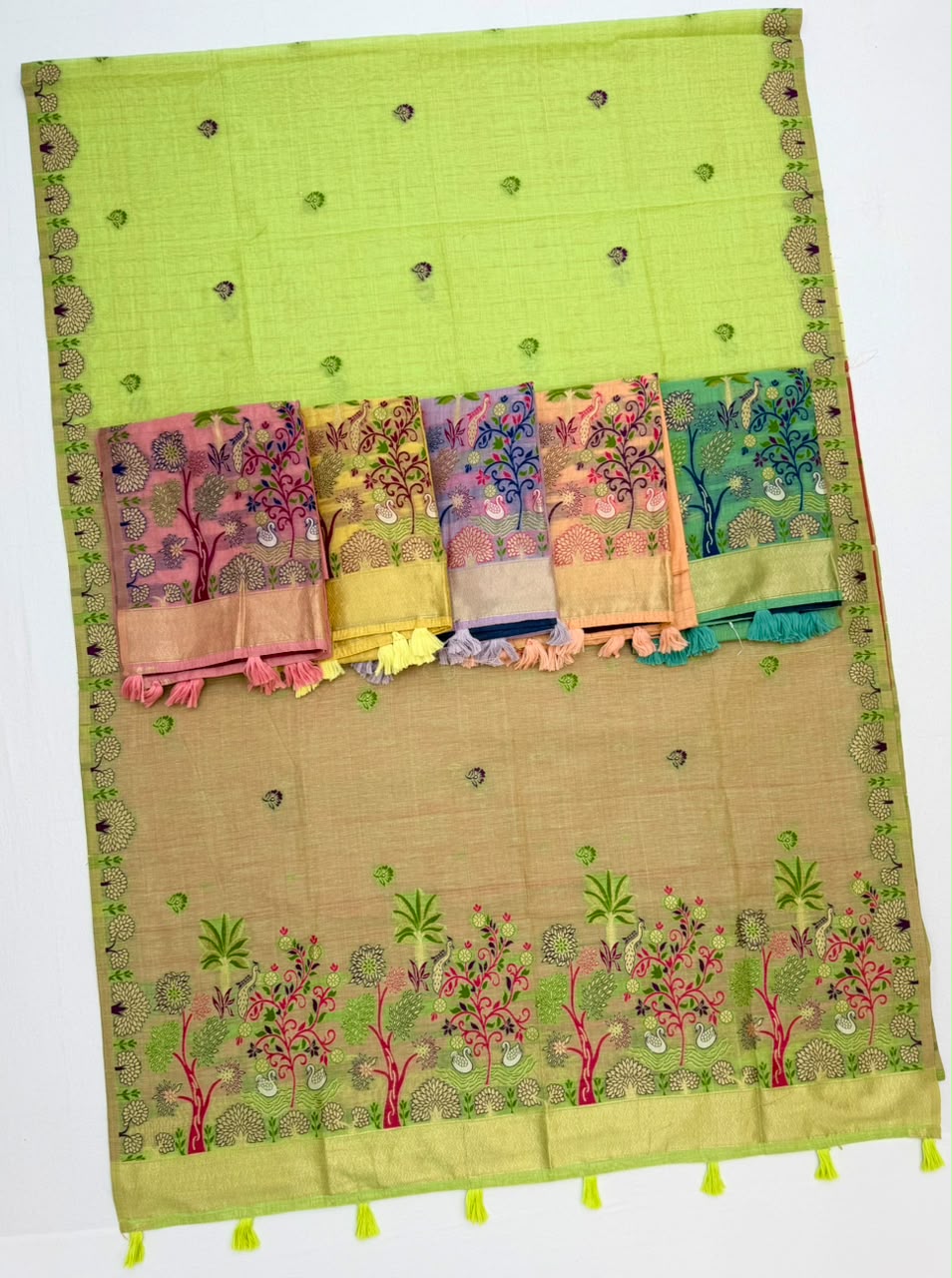 RajYog RajMata Hansini Soft Chanderi Silk Saree - Pallu Weaving