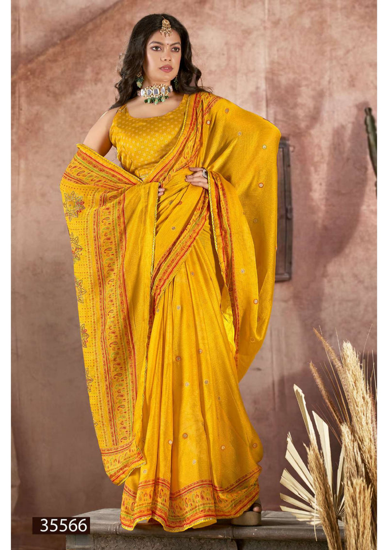 Ihanvi Vol-3 Fancy Print Saree – Swarovski Work M.R. Saree Emporium