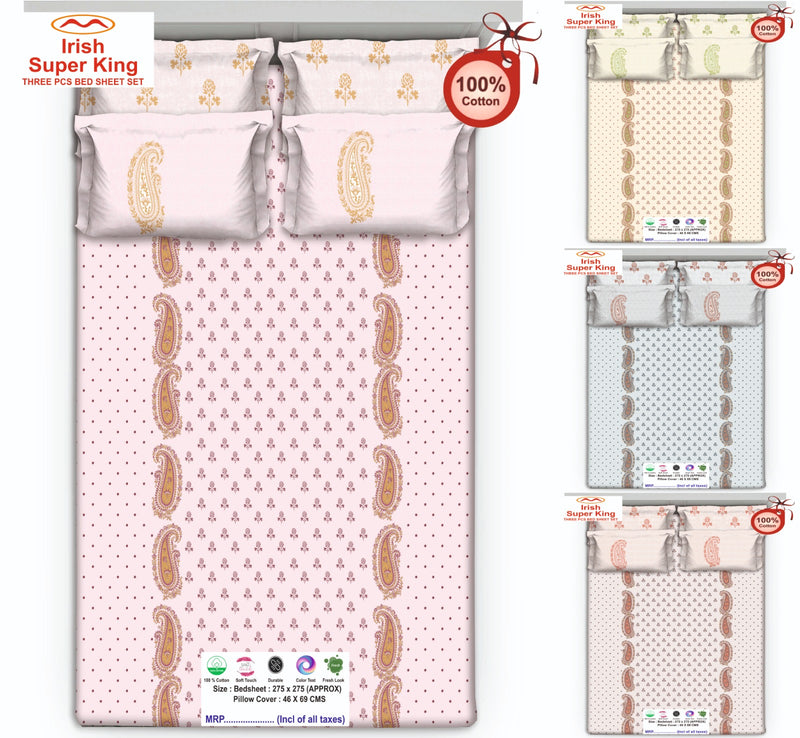 Iris Super King Bedsheet