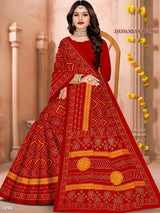 Jagdamba Chundri Cotton Fancy Printed Saree – M.R. Saree Emporium