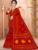 Jagdamba Chundri Cotton Fancy Printed Saree – M.R. Saree Emporium