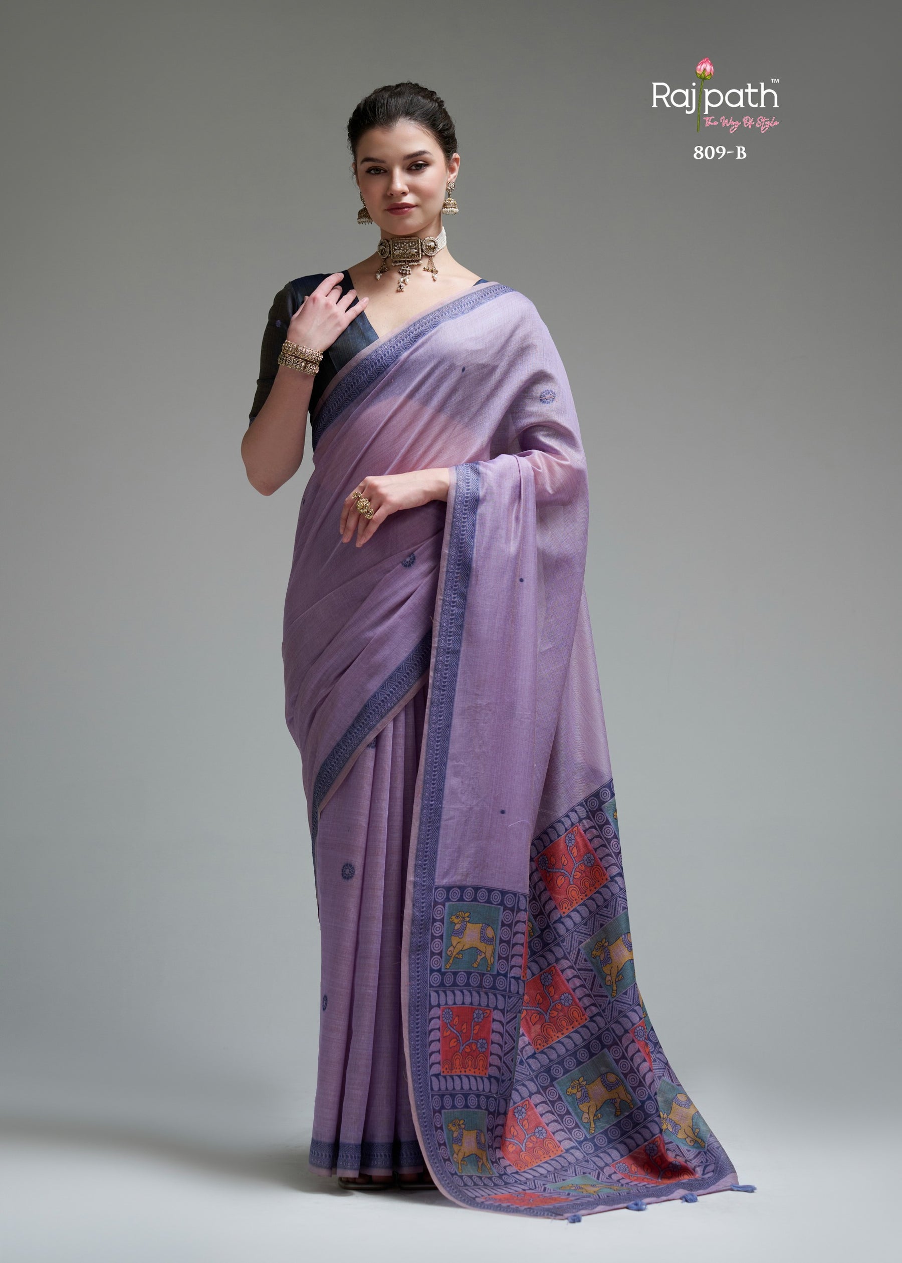 Jamdani Cotton Saree Vol-4 - 6 Pcs Set.