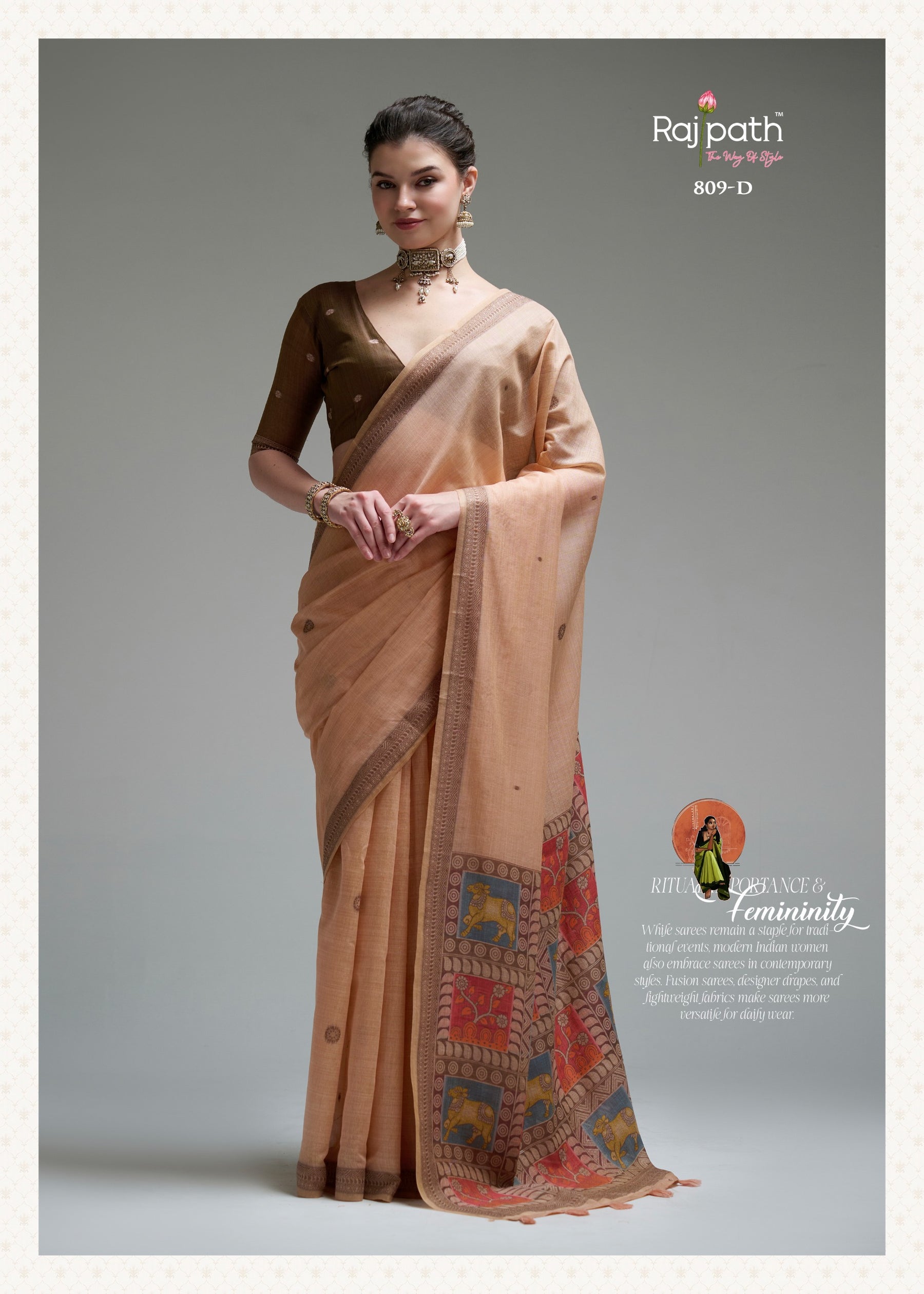 Jamdani Cotton Saree Vol-4 - 6 Pcs Set.