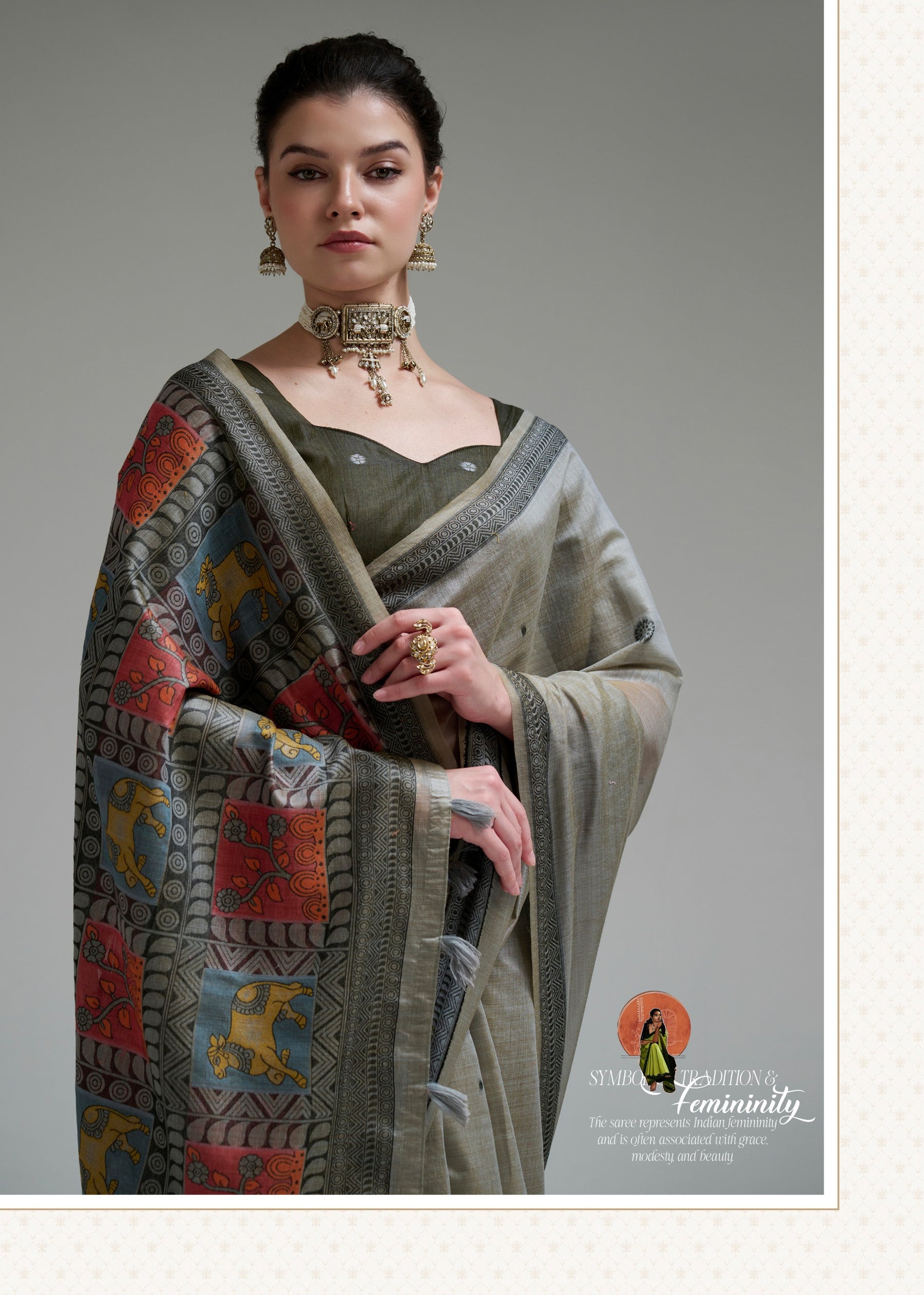 Jamdani Cotton Saree Vol-4 - 6 Pcs Set.