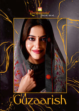 Krishnaleela Guzaarish Fancy Base with Pattern Printed Saree – 6 Pcs Set-M.R. Saree Emporium