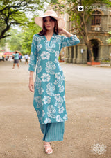 Kadlee Rangoli Vol-3 - Rayon Printed Kurti With Bottom 6 PCS Set Collection - Casual Daily Wear Co-Ord Set By M.R. Saree Emporium