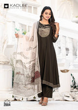Kadlee Swarnika - Fancy Rayon Kurti Bottom With Dupatta 4 PCS Set Collection - Designer Daily & Festive Wear By M.R. Saree Emporium