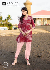 Kadlee Vrunda Vol 02 - Printed Cord Set Kurti Pant Collection 4 PCS - Trendy Casual Wear By M.R. Saree Emporium