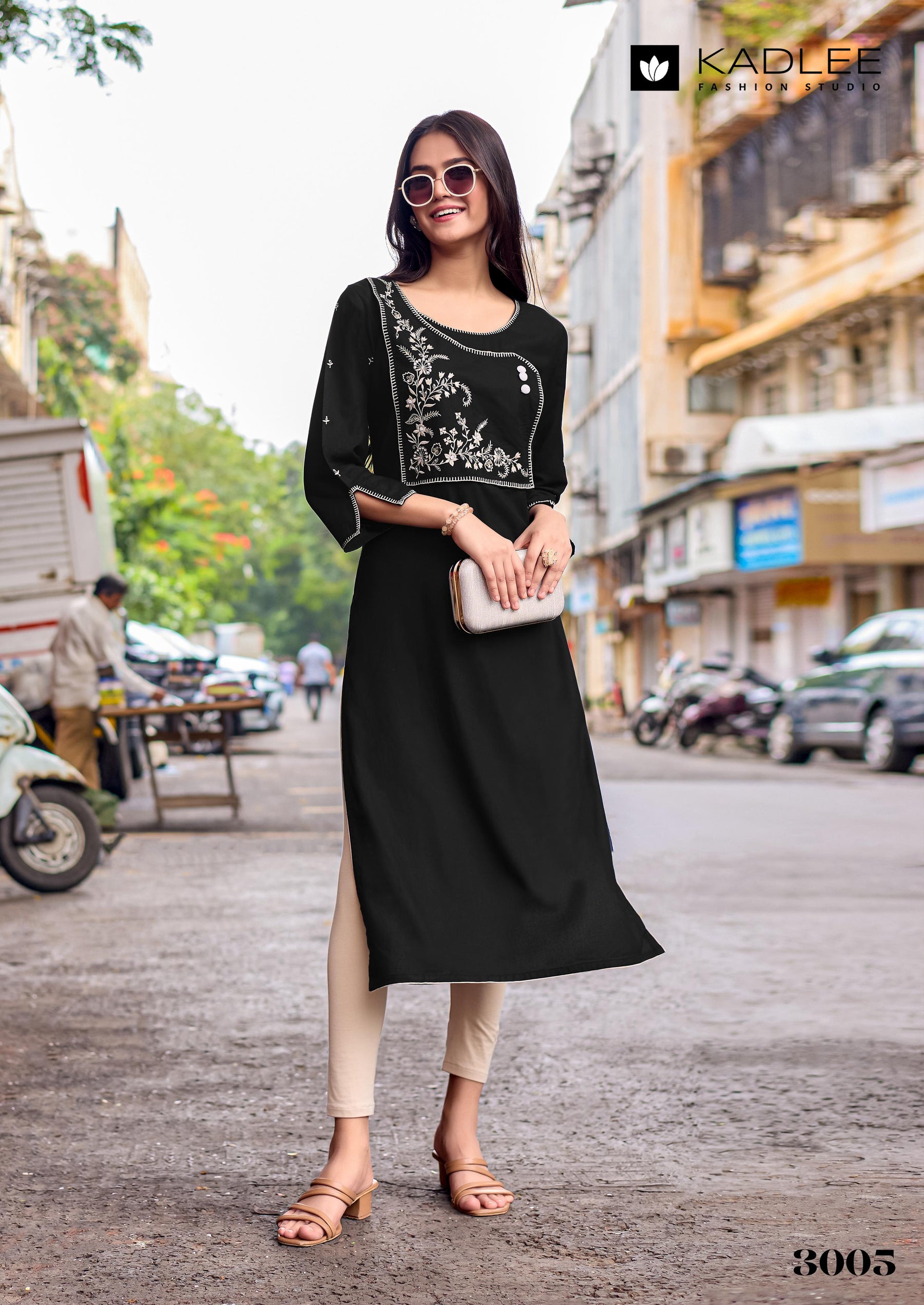 Kadlee Yashvi - Rayon Thread Work Casual Wear Kurti Collection 6 PCS - Daily Wear Stylish Kurtis By M.R. Saree Emporium