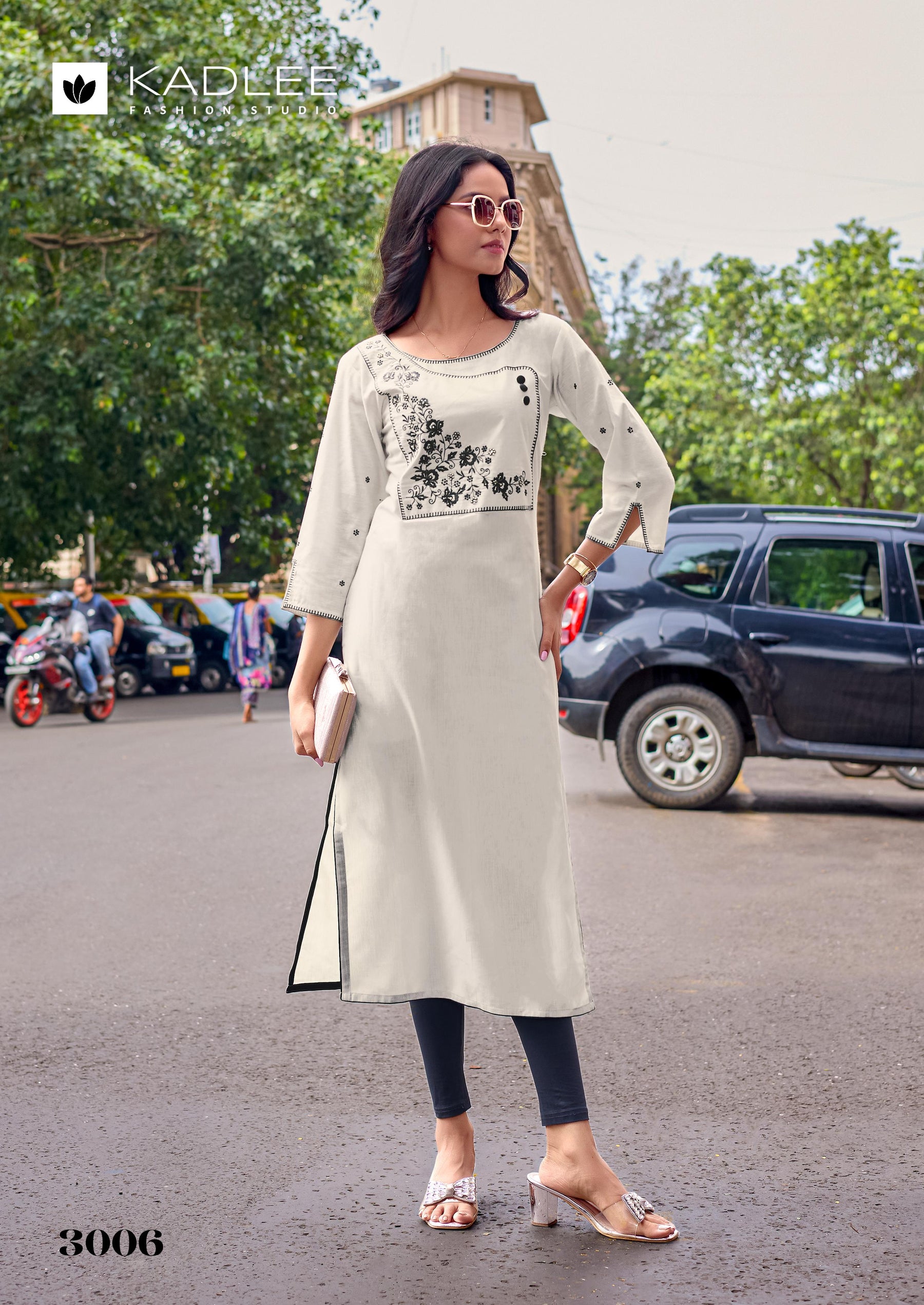 Kadlee Yashvi - Rayon Thread Work Casual Wear Kurti Collection 6 PCS - Daily Wear Stylish Kurtis By M.R. Saree Emporium